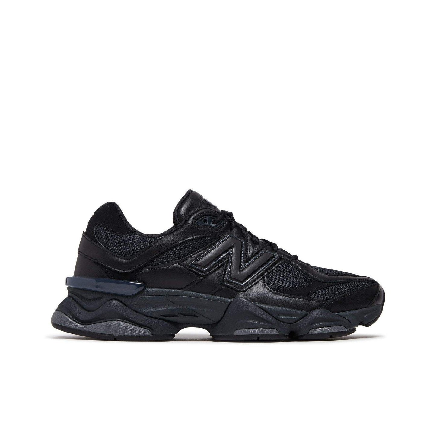 New Balance 9060 Triple Black Leathers - U9060NRI