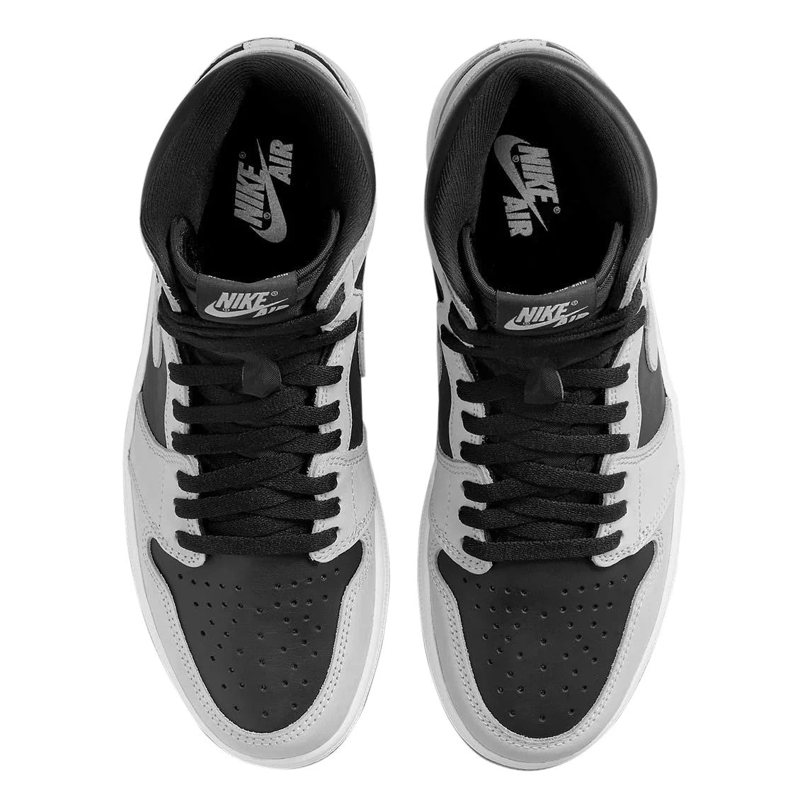 Mens Jordan 1 Retro High Og Shadow 2.0 Black/Lt Smoke Grey-White (555088 035)