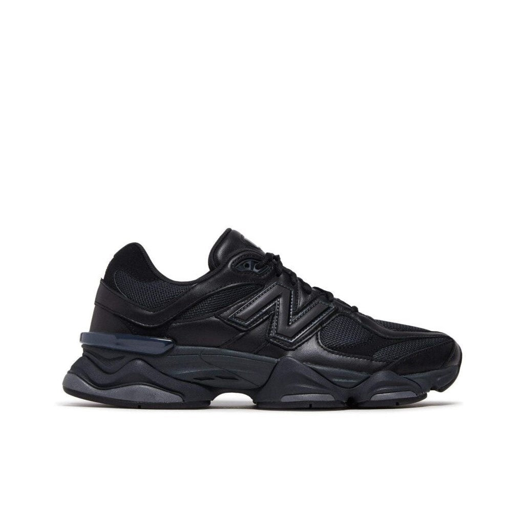 New Balance 9060 Triple Black Leathers - U9060NRI