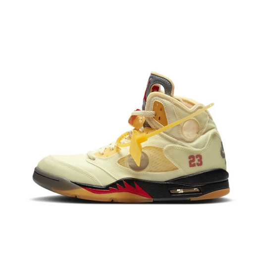 Off-White x Air Jordan 5 Retro SP 'Sail' - DH8565-100