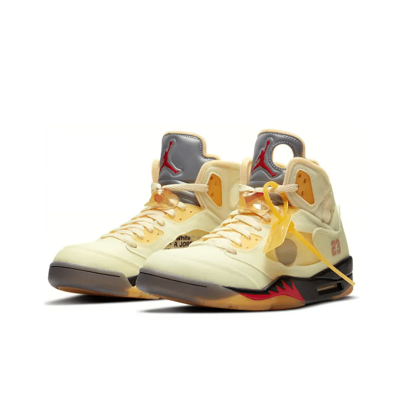 Off-White x Air Jordan 5 Retro SP 'Sail' - DH8565-100